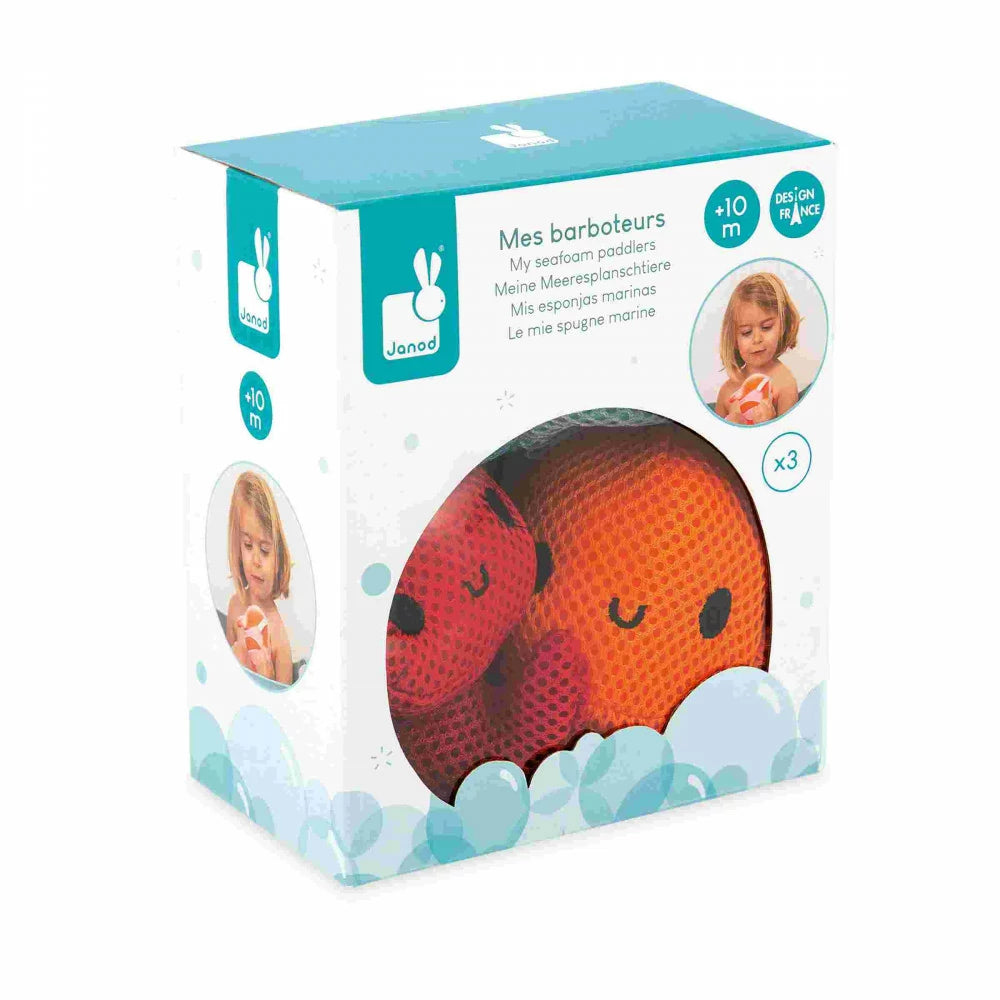 Janod Fabric Bath Sponges Set - Grace and Fox