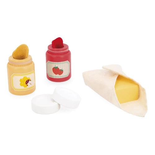 Janod - Shiny Grandma Wooden Toaster Set - Grace and Fox