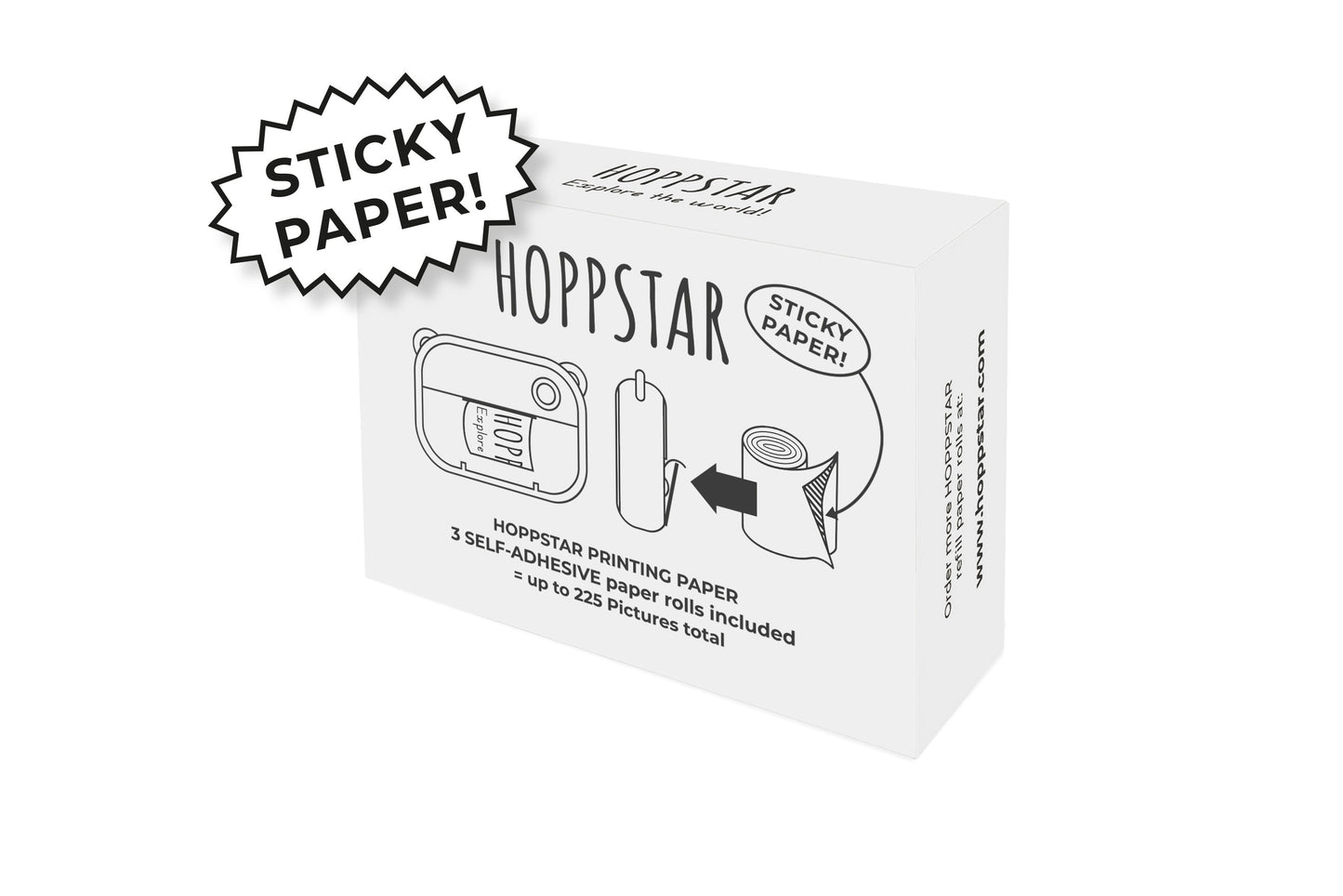 Hoppstar 3 Pack Self Adhesive Printing Paper - Grace and Fox