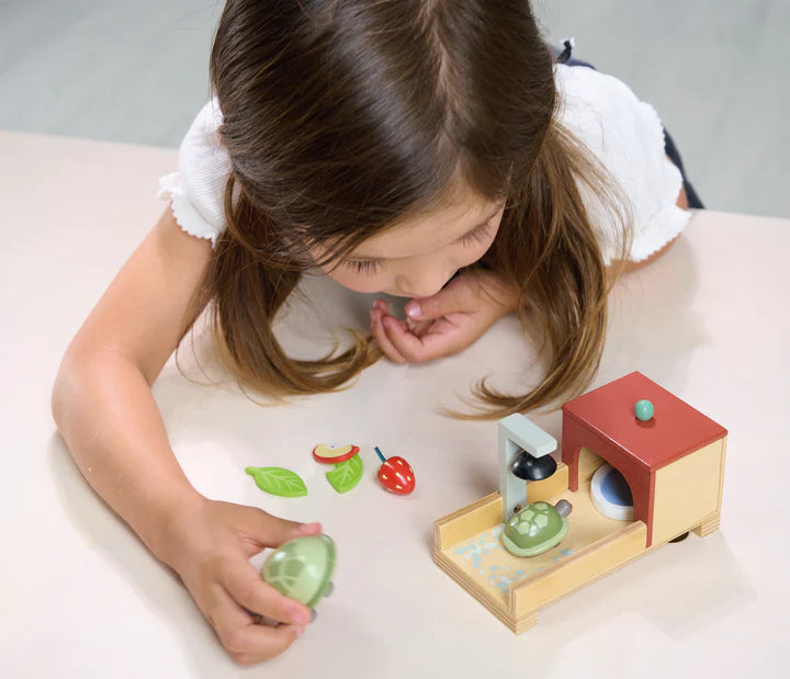 Tender Leaf Toys Wooden Tortoise Pet Set - Grace and Fox