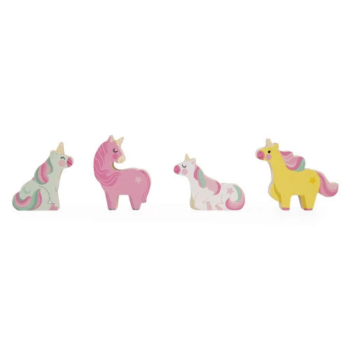 Janod - Wooden Unicorn House Playset - Grace and Fox