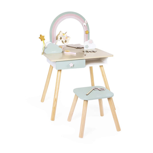 Janod - Unicorn Wooden Dressing Table & Accessories - Grace and Fox