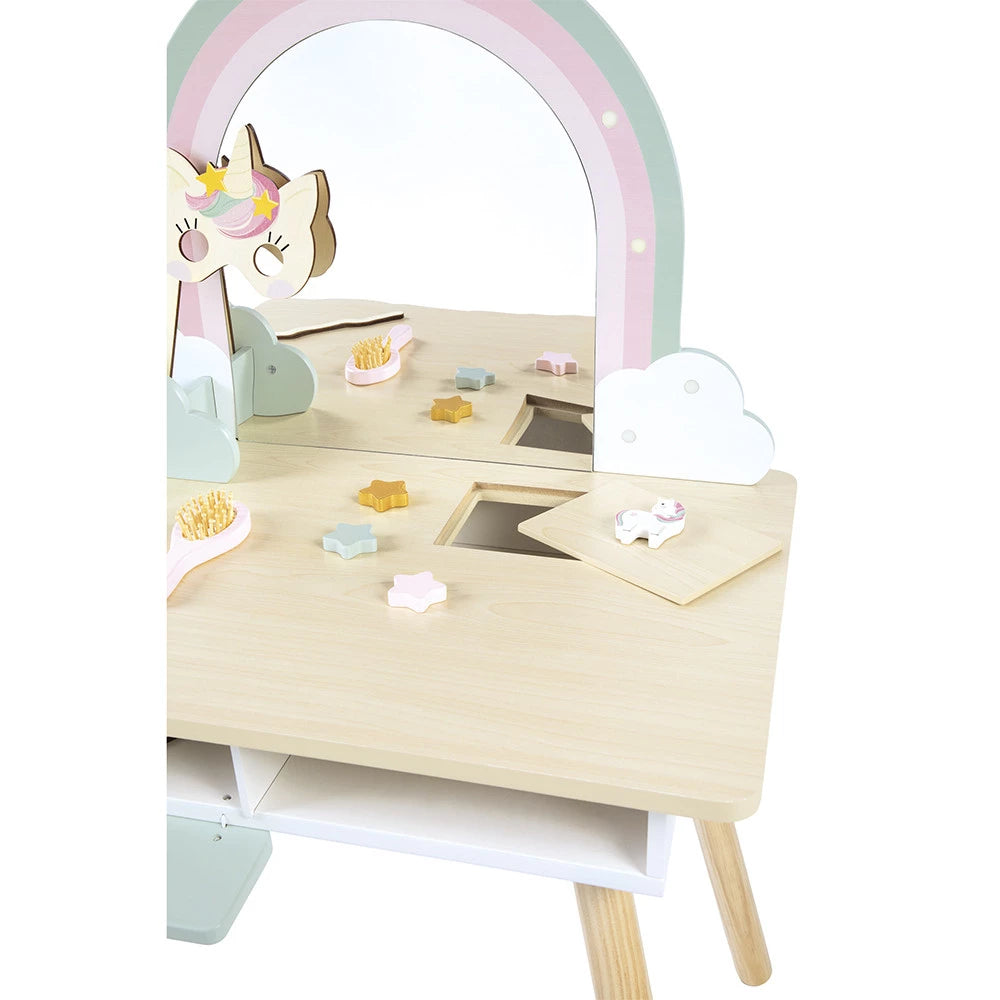 Janod - Unicorn Wooden Dressing Table & Accessories - Grace and Fox