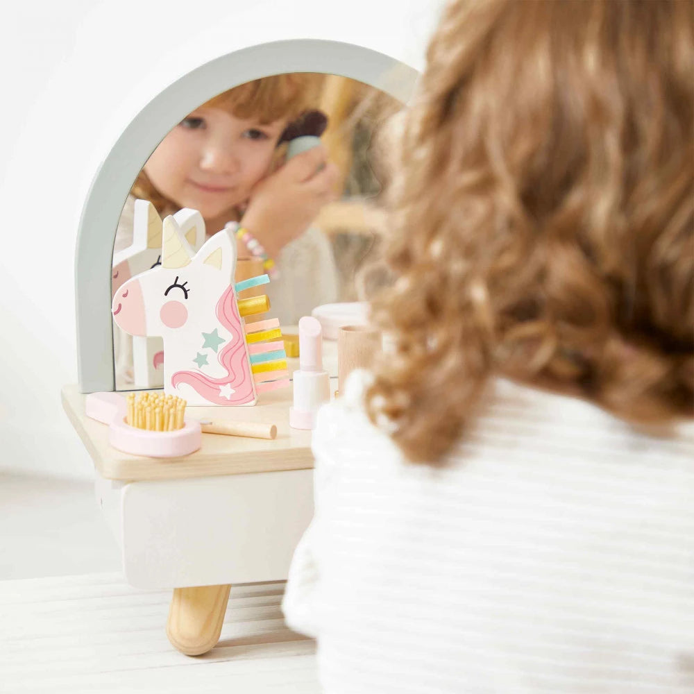 Janod - Unicorn Wooden Dressing Table & Accessories - Grace and Fox