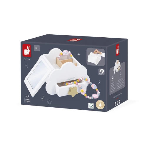 Janod - Wooden Unicorn Jewellery Box - Grace and Fox