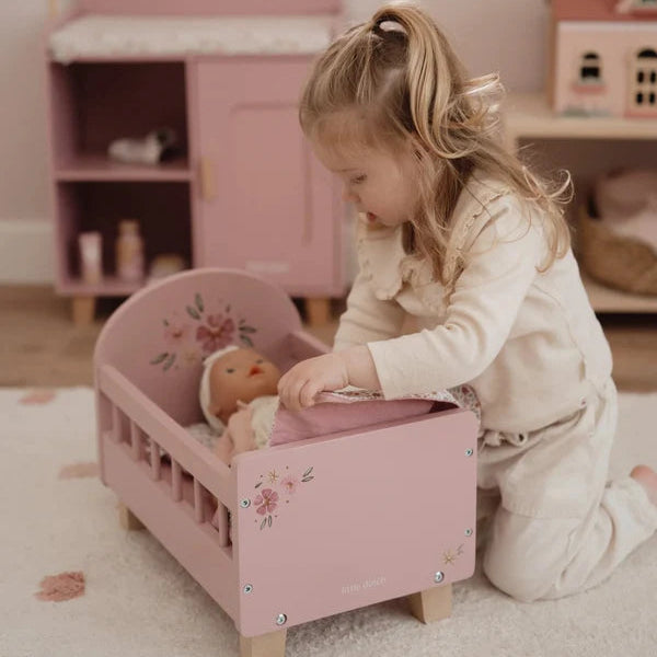 Little Dutch - Wooden doll bed FSC - Grace and Fox