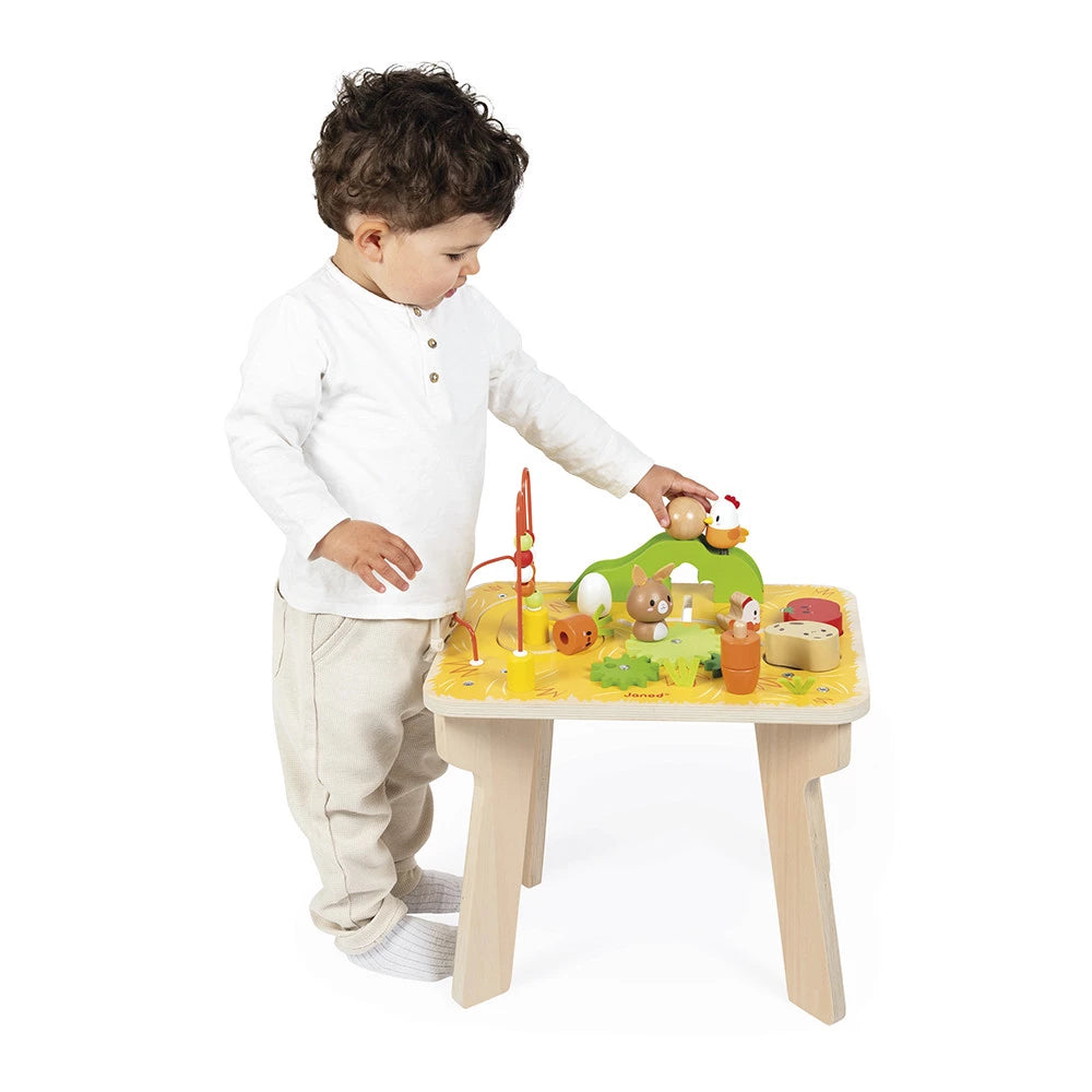 Janod Wooden Farm Activity Table - Grace and Fox