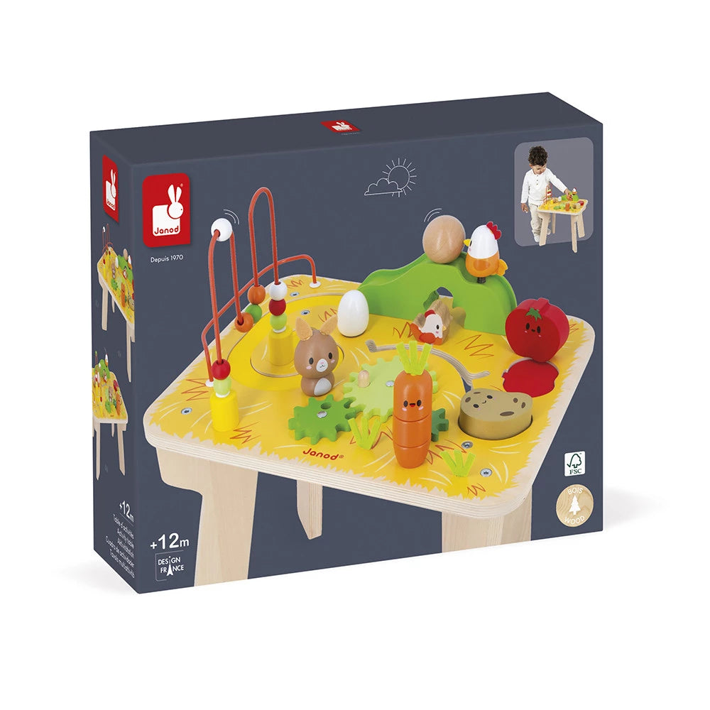 Janod Wooden Farm Activity Table - Grace and Fox