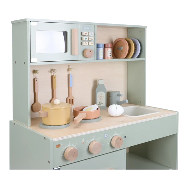 Little Dutch Wooden Play Kitchen - Mint FSC - Grace and Fox