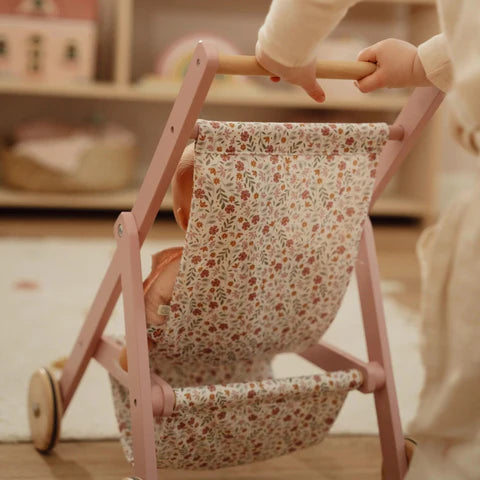 Little Dutch - Wooden Doll stroller FSC - Grace and Fox