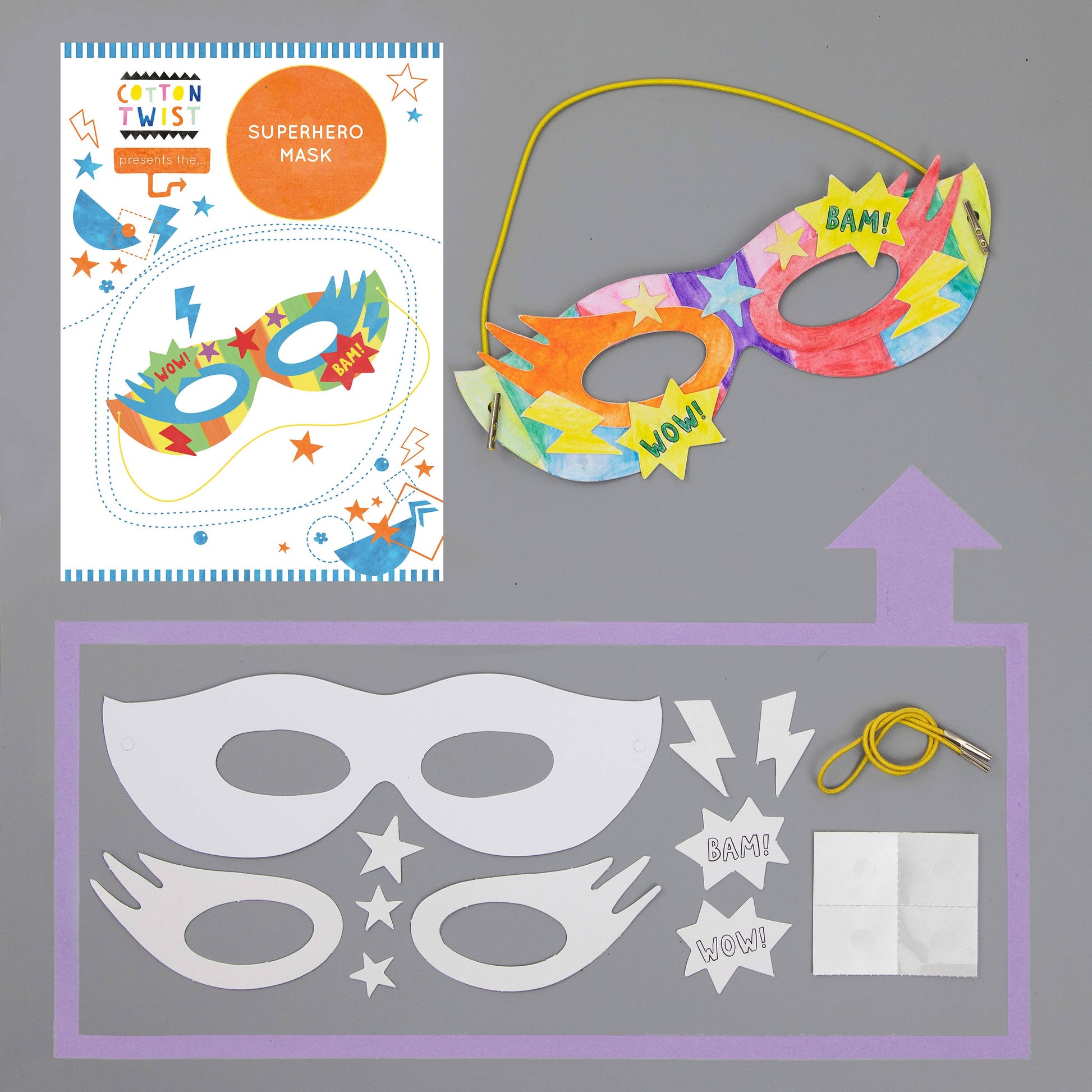 Make Your Own Superhero Mask By Cotton Twist - Grace and Fox