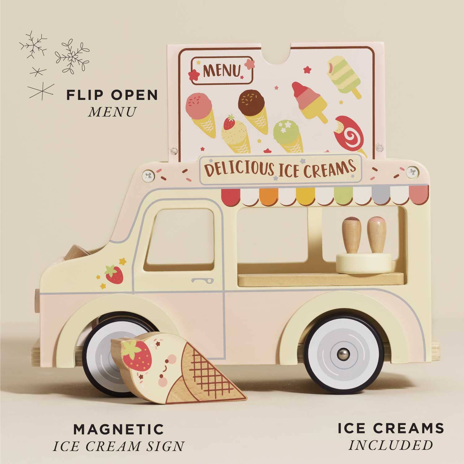 Le Toy Van - Wooden Ice Cream Van - Grace and Fox