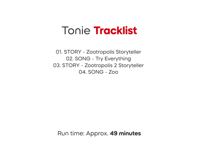 Tonies - Disney Zootropolis