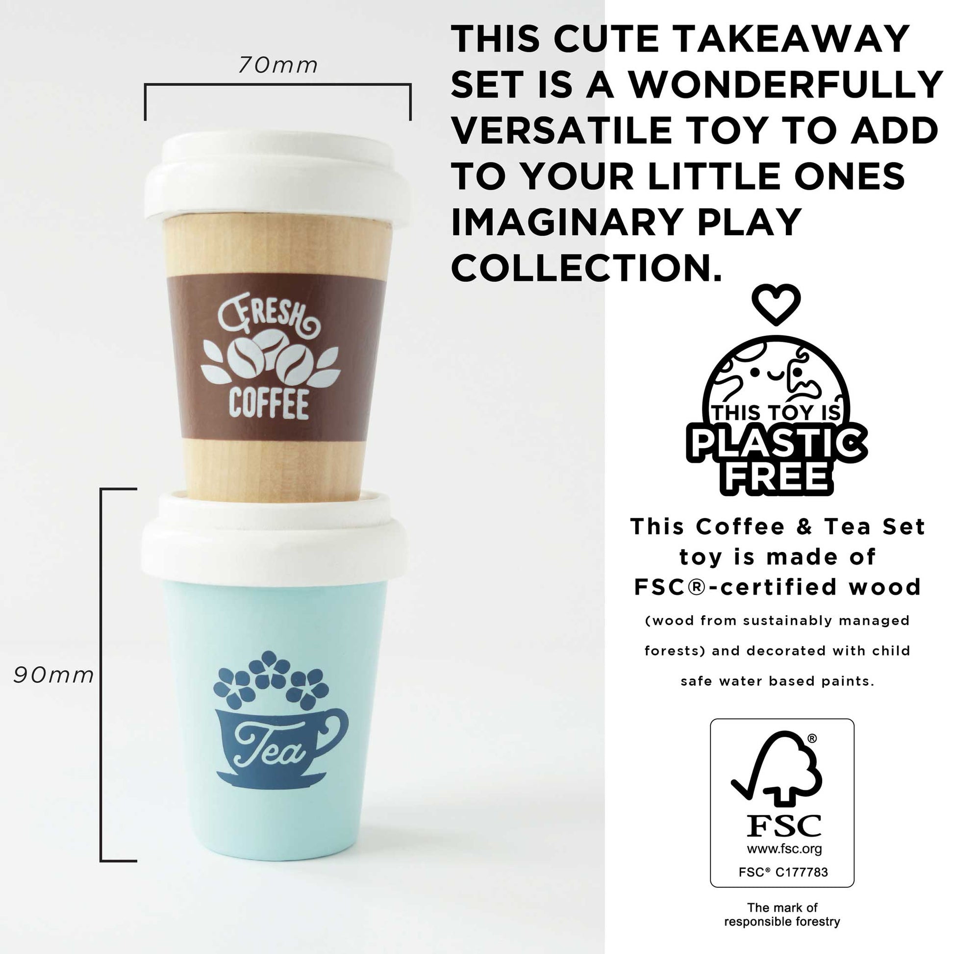 Tea & Coffee Re-Useable Eco Cups - Grace and Fox