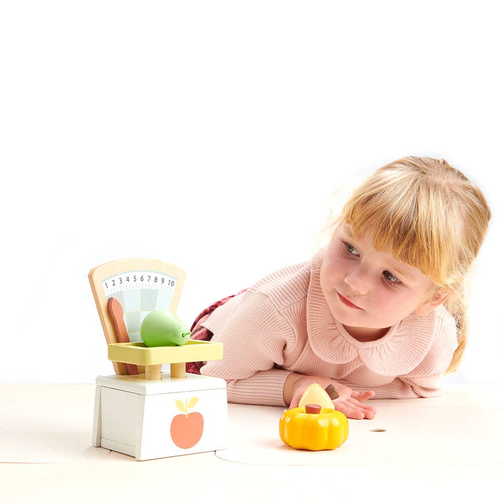 Tender Leaf Toys Wooden Market Scales - Grace and Fox