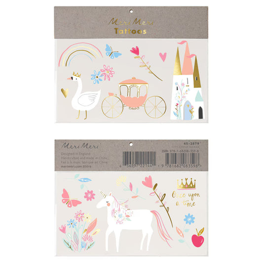 Meri Meri Meri Meri Temporary Tattoos - Princess - Grace and Fox