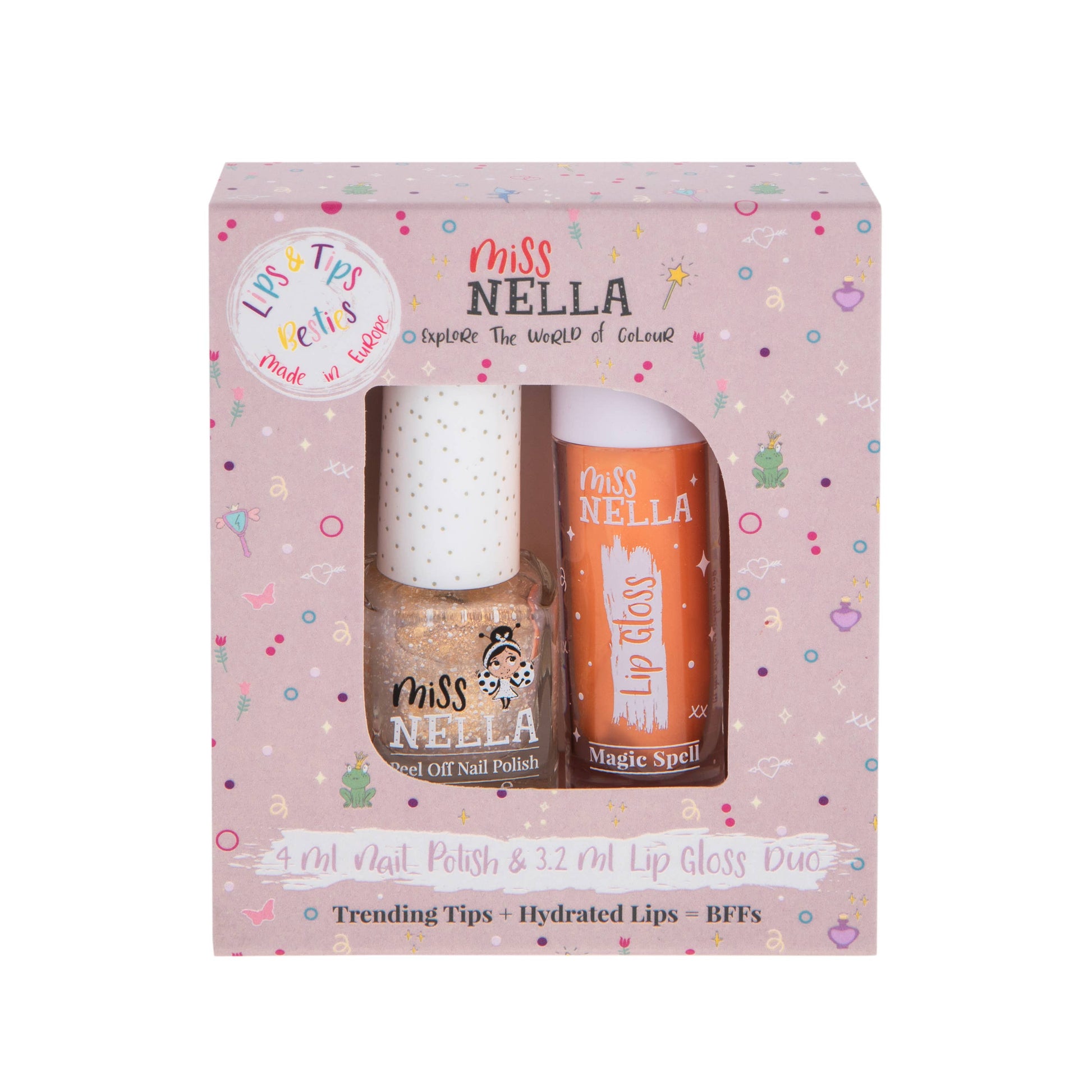 Magic Spell Besties Duo Nail Polish & Lip Gloss Set By Miss Nella - Grace and Fox