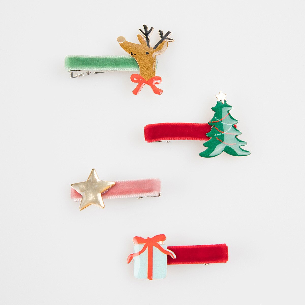 Meri Meri Jolly Christmas Hair Clips (x 8)