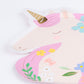 Meri Meri Meadow Unicorns Shaped Plates (x 8) - Grace and Fox