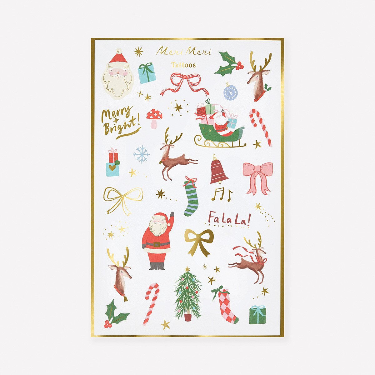 Meri Meri Christmas Temporary Tattoos (x 2 sheets)