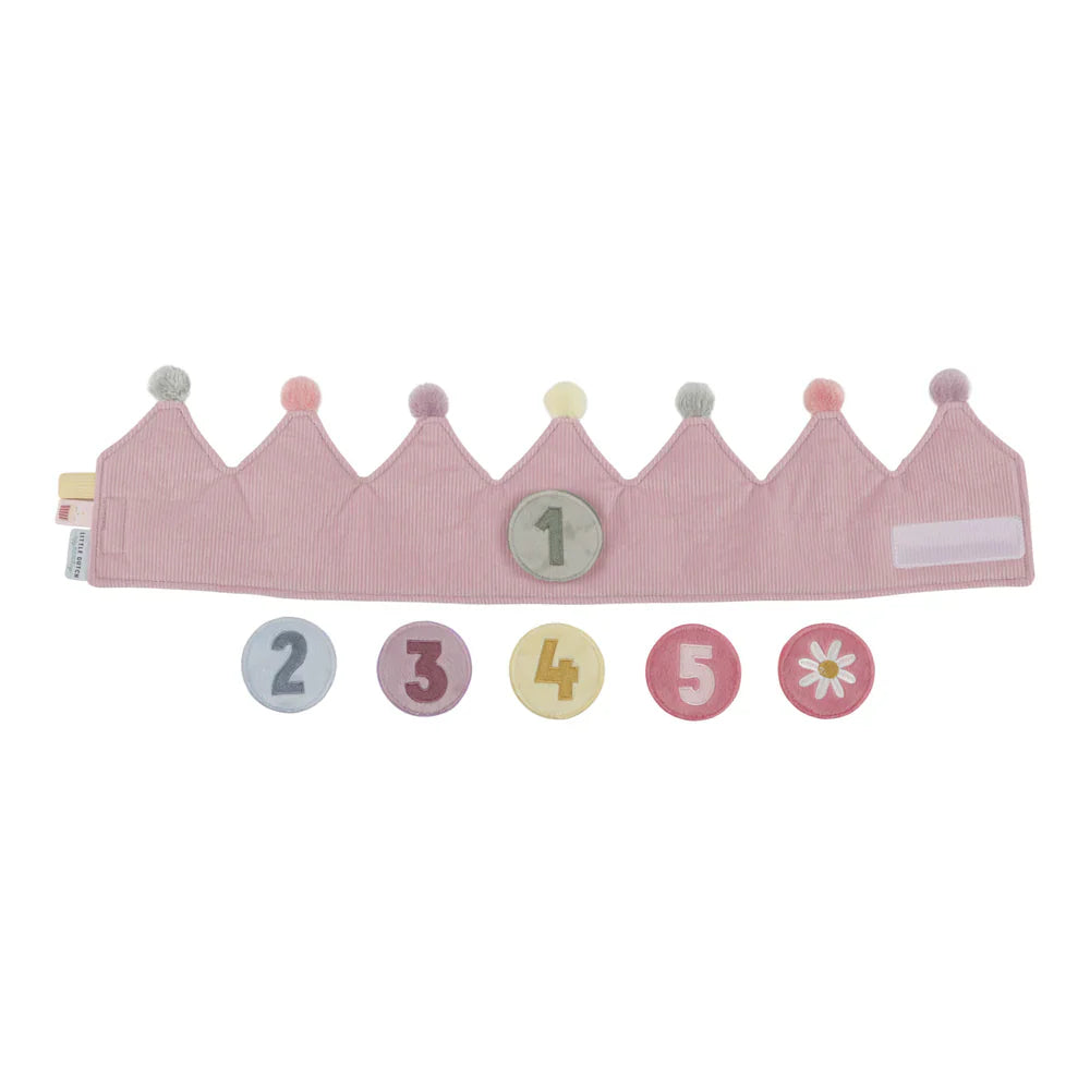Little Dutch Birthday Crown with Numbers - Pink - Grace and Fox