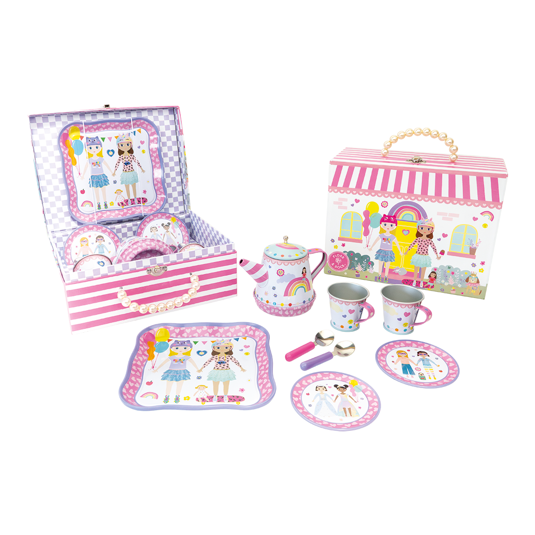 9 Piece Musical Tea Set - Best Friends - Grace and Fox