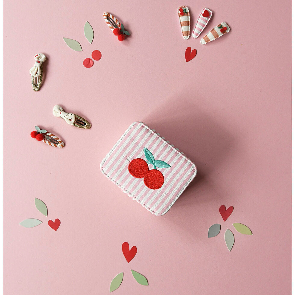 Stripy Cherry Jewellery Box - Rockahula