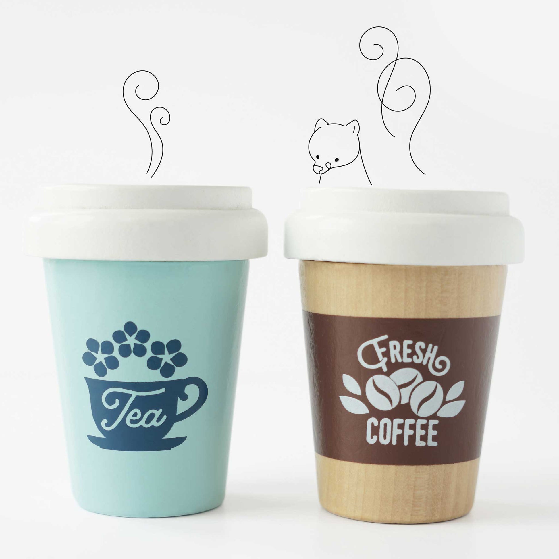 Tea & Coffee Re-Useable Eco Cups - Grace and Fox