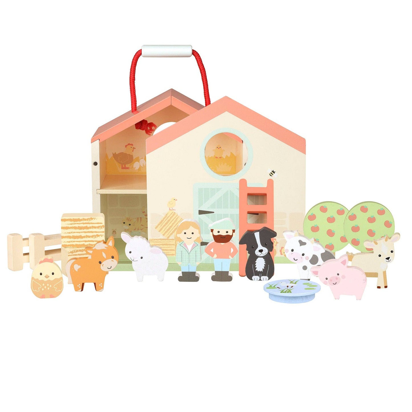 Orange Tree Toys - Wooden Farmyard Play Set - Grace and Fox