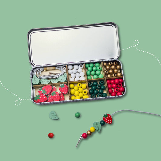Strawberry Bracelet Bead Kit by Cotton Twist - Grace and Fox