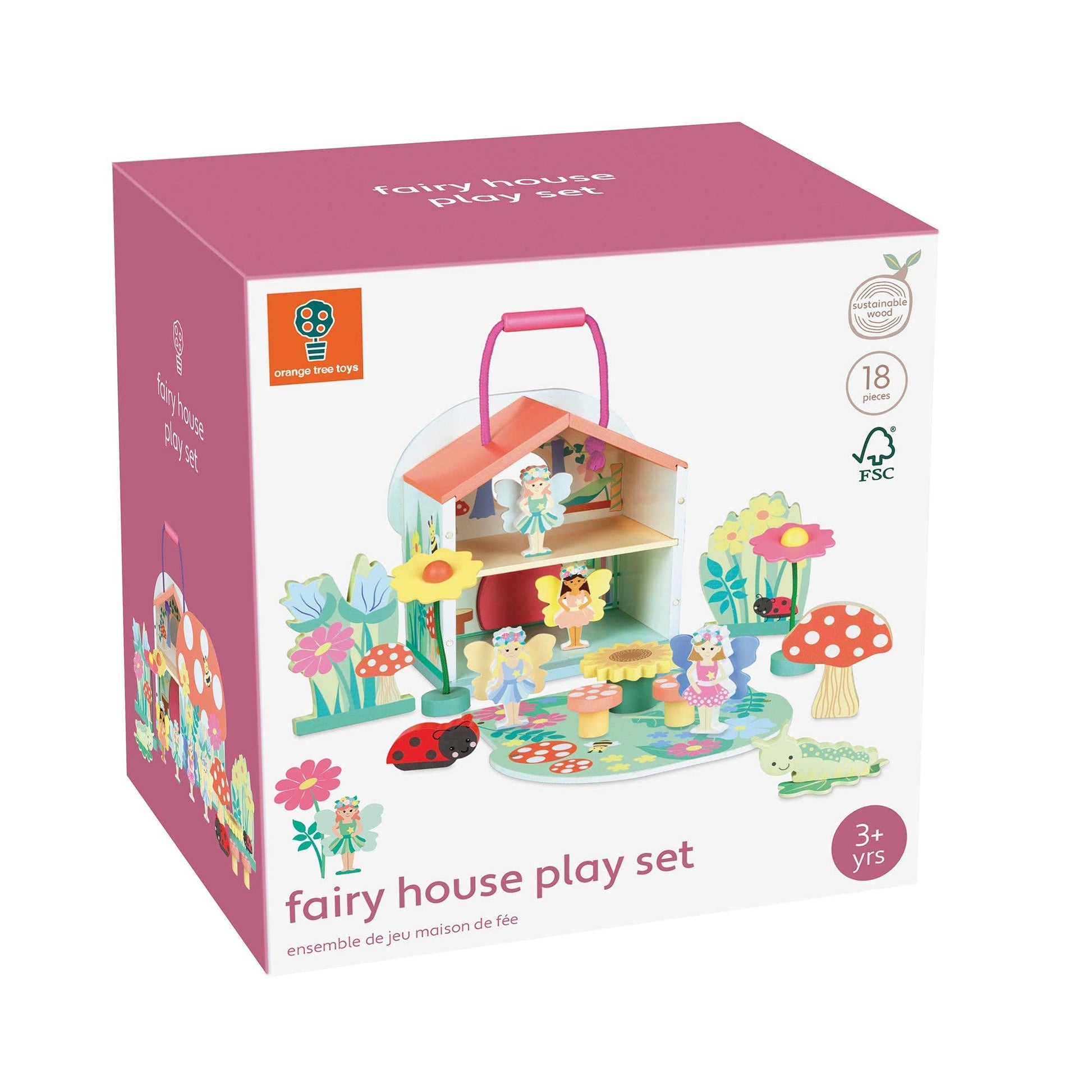 Orange Tree Toys - Wooden Fairy House Play Set - Grace and Fox
