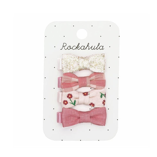 Wildflower Mini Bow Clip Set - Rockahula - Grace and Fox