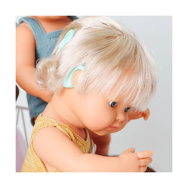 Miniland Baby Doll with Hearing Aid - 38cm - Grace and Fox