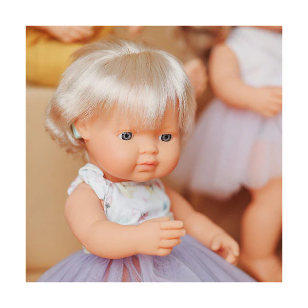 Miniland Baby Doll with Hearing Aid - 38cm - Grace and Fox