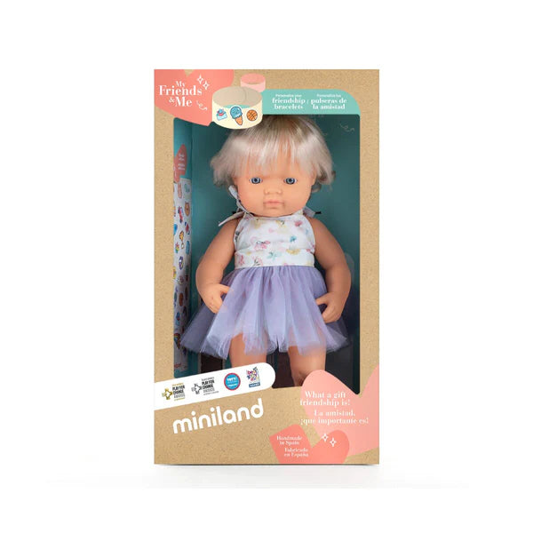 Miniland Baby Doll with Hearing Aid - 38cm - Grace and Fox
