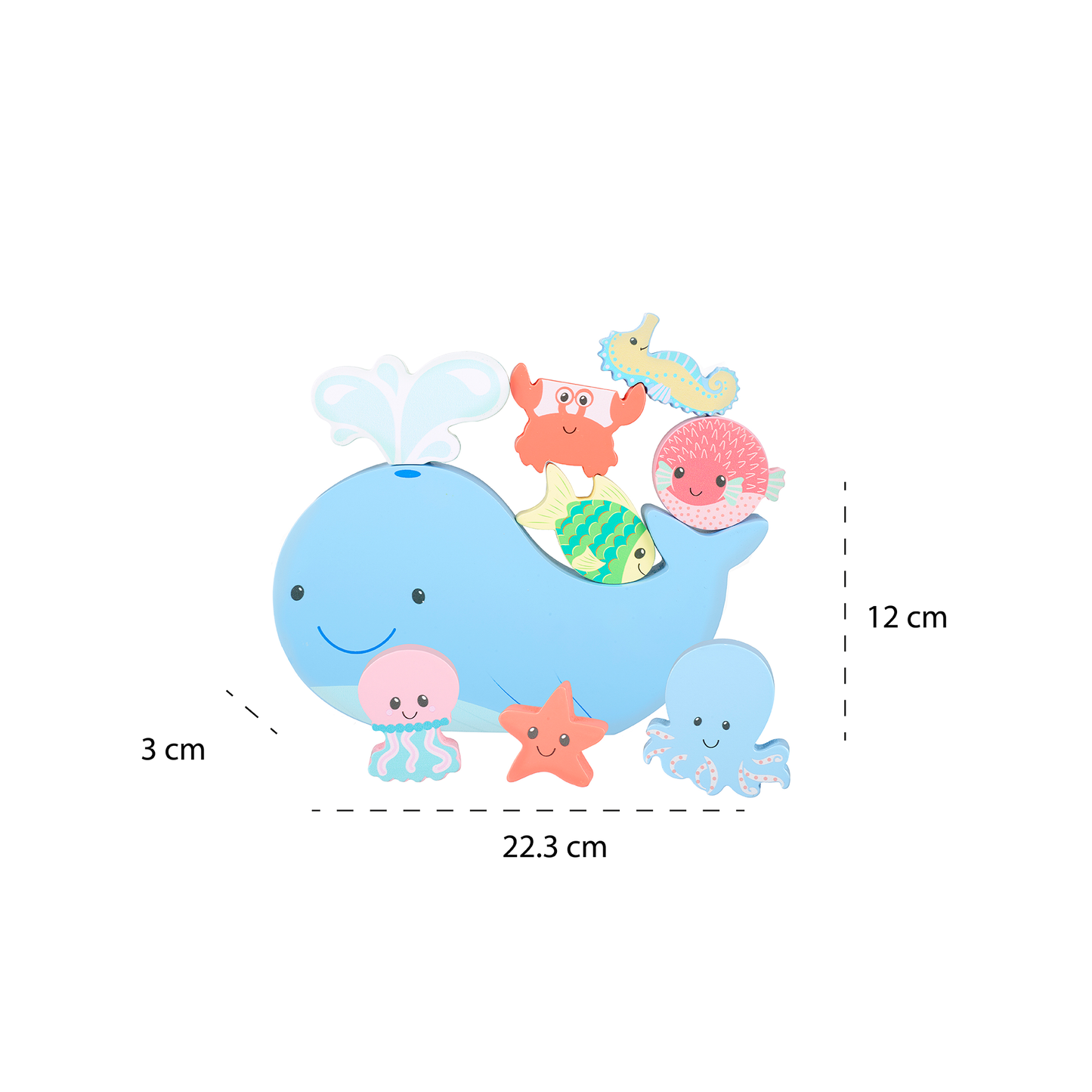 Orange Tree Toys - Sea Life Wooden Balancing Game - Grace and Fox