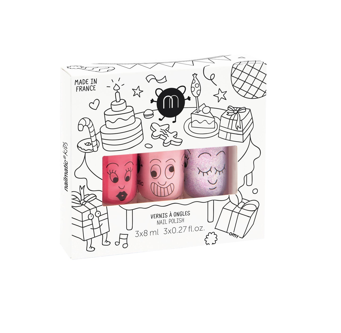 Nailmatic Kids Nail Polish Set of 3 - Party