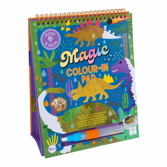 Floss & Rock Magic Colour Changing Watercard Easel and Pen - Dinosaur - Grace and Fox