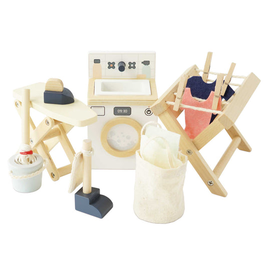 Wooden Dolls House Laundry Room - Grace and Fox
