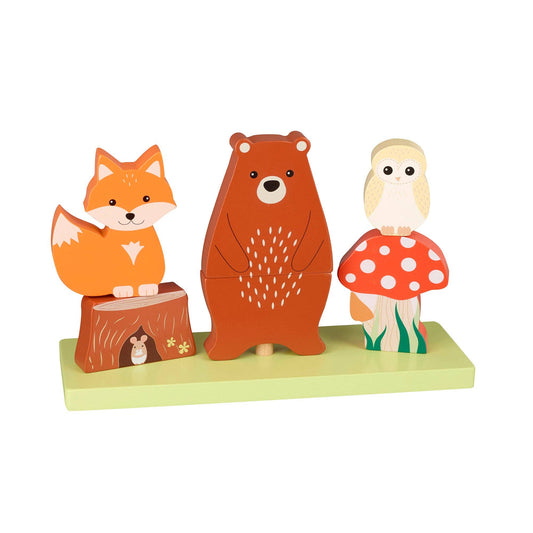 Orange Tree Toys - Woodland Wooden Stacking Toy - Grace and Fox