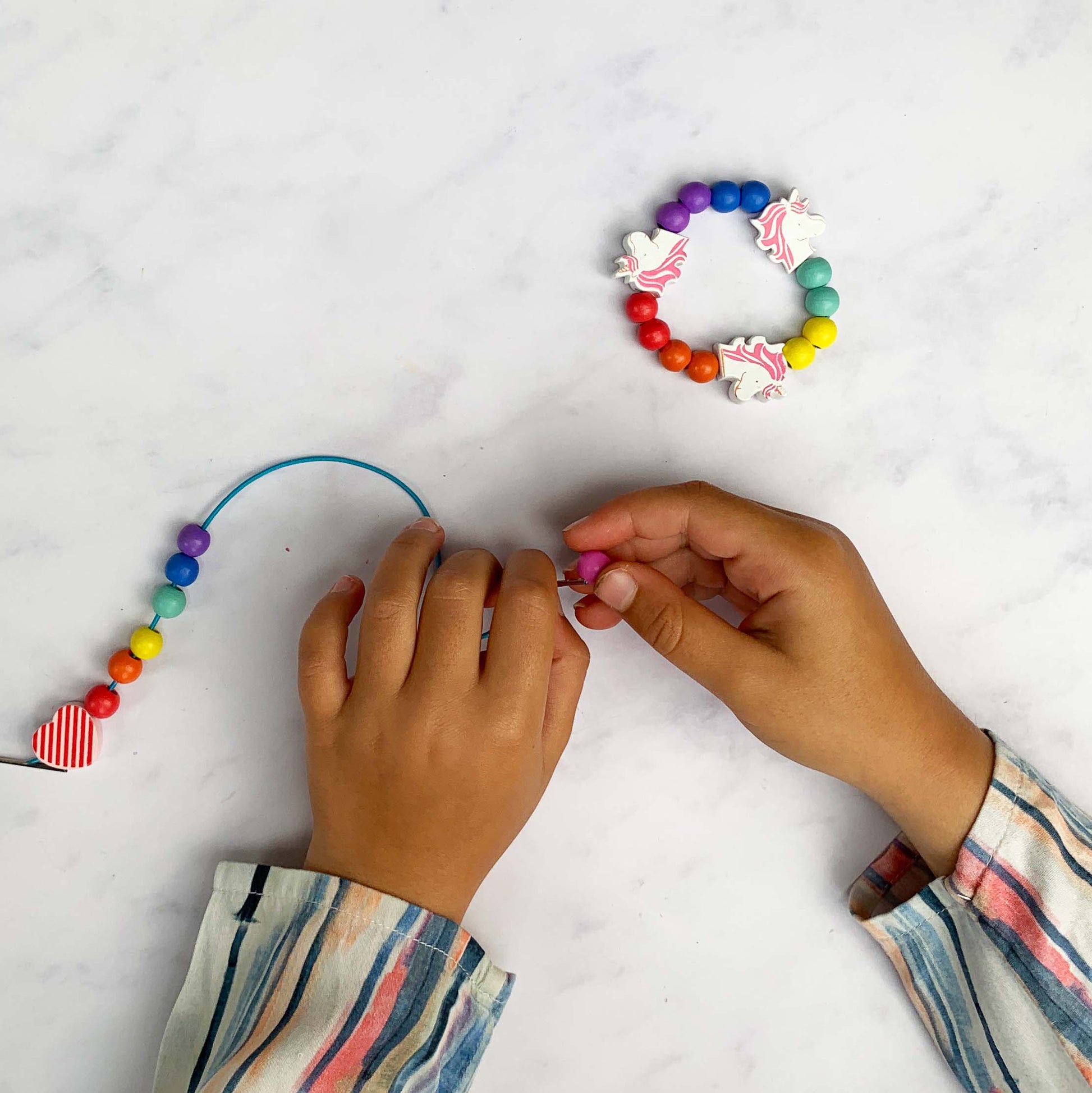 Unicorn & Heart Bracelet Making Kit by Cotton Twist - Grace and Fox