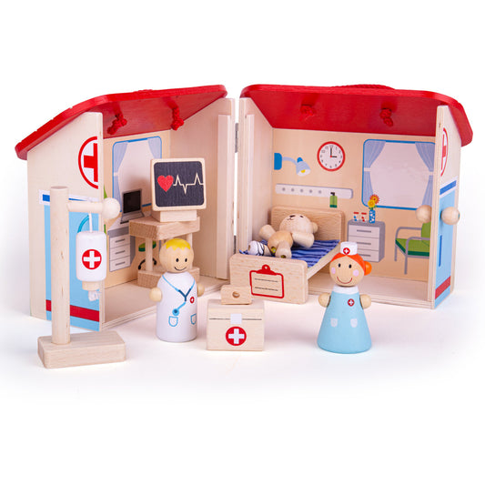 Bigjigs Wooden Mini Hospital Playset - Grace and Fox