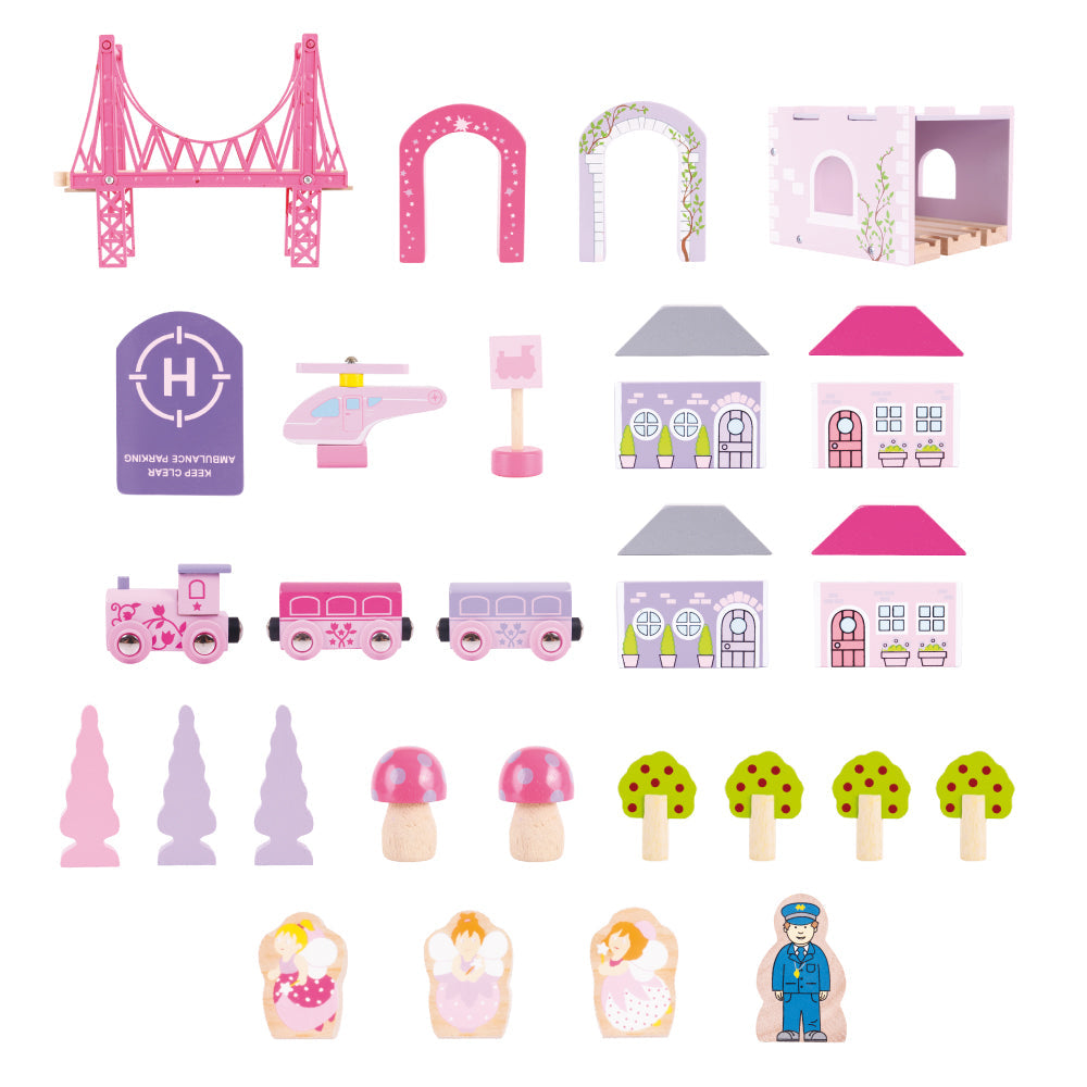 Bigjigs Rail - Fairy Town Train Set - Grace and Fox