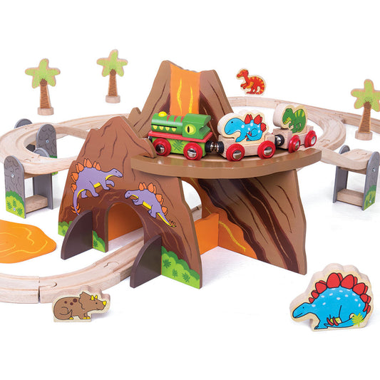 Bigjigs Rail - Dinosaur Train Set - Grace and Fox