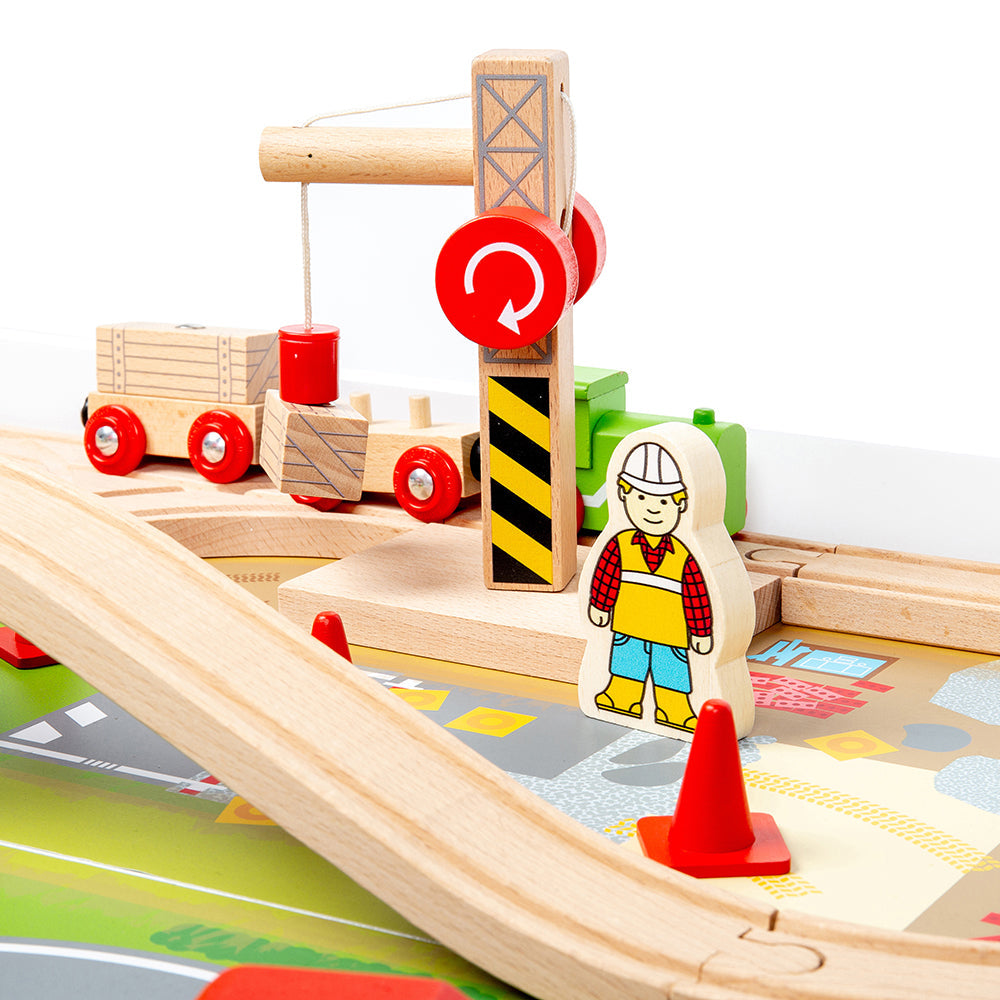Bigjigs Rail - Wooden Train Set & Table - Grace and Fox