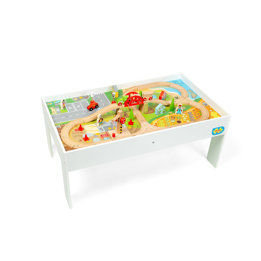 Bigjigs Rail - Wooden Train Set & Table - Grace and Fox