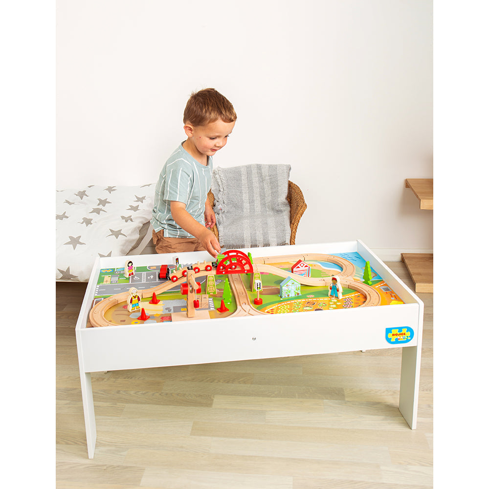 Bigjigs Rail - Wooden Train Set & Table - Grace and Fox