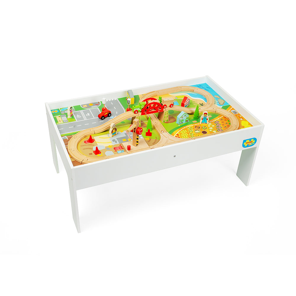 Bigjigs Rail - Wooden Train Set & Table - Grace and Fox