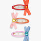 Stych - Bow and Heart Gem Hair Clips - Grace and Fox