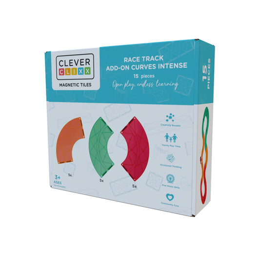 Cleverclixx Race Track Add-on Curves Intense - 15 pieces - Grace and Fox